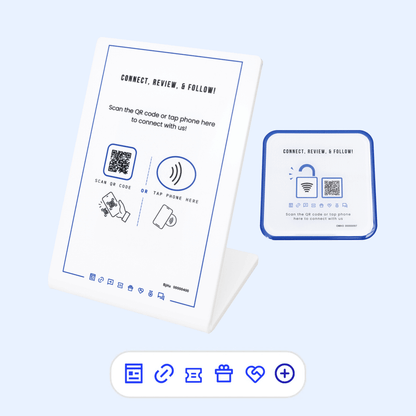 Smart Page Bundle: 1 Stand & 1 Sticker (10 Marketing apps in 1) - ClearLine